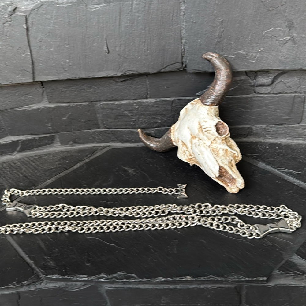 Silver bow belt